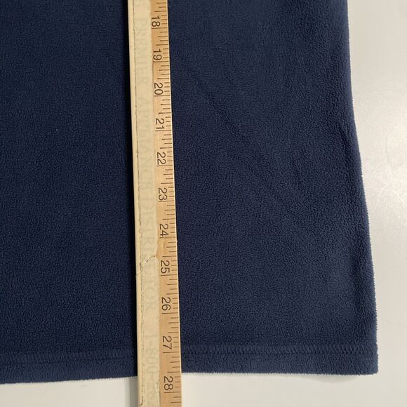 The North Face Large Fleece 1/4 Zip Blue Pullover Men's L Midweight Polartec - Picture 7 of 8